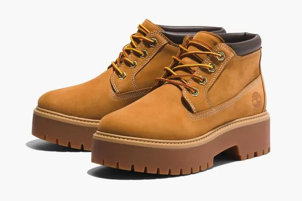 Обувь Timberland Stone Street Waterproof Chukka Platform Boots WMNS «Brown» коричневый