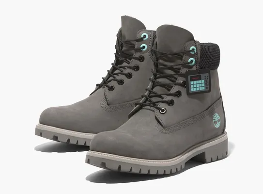 Обувь Timberland Premium 6-Inch Lace Up Waterproof Boot «Grey» serye