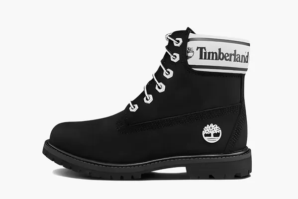 Обувь Timberland 6 Inch Premium LF WMNS «Black Nubuck Logo» chyernye