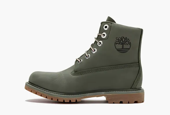 Обувь Timberland Nellie 6 Inch Waterproof Boots WMNS «Dark Green Nubuck» zelyenye