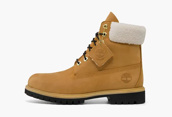 Обувь Timberland 6 Inch Premium Shearling Boots WMNS «Wheat Nubuck» zhyeltye