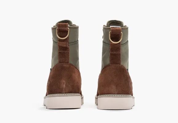 Обувь Timberland Vibram Waterproof Leather And Fabric Boots «Dark Brown Suede» korichnevye