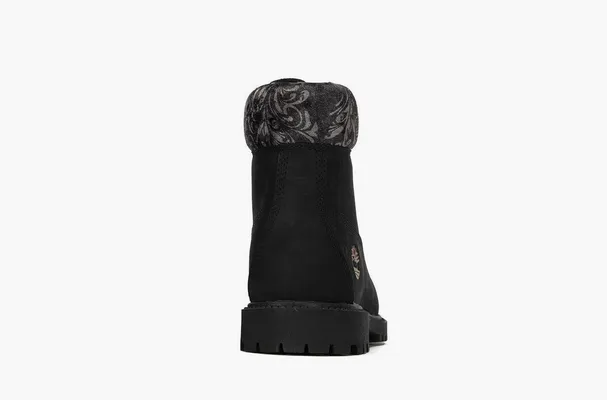 Обувь Timberland 6 Inch Heritage Lace Up Cupsole Boots WMNS «Black Nubuck» chyernye