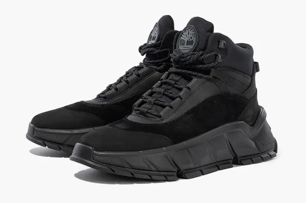  Timberland Turbo Low Hiking Sneaker «Black Nubuck» chyernye