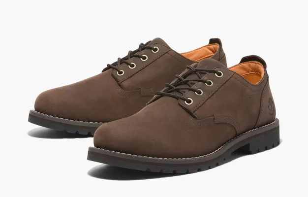  Timberland Redwood Falls Lace-Up Waterproof Shoe «Dark Brown Nubuck» korichnevye