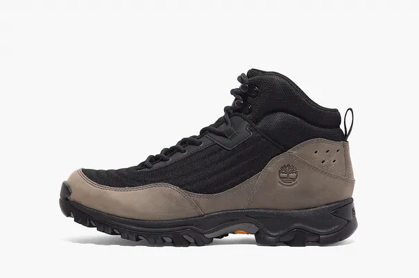 Обувь Timberland Mt. Maddsen Mid Lace-Up Waterproof Hiking Boot «Black Mesh/Medium Grey» черный