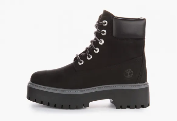 Обувь Timberland 6-Inch Waterproof Platform WMNS «Black» chyernye