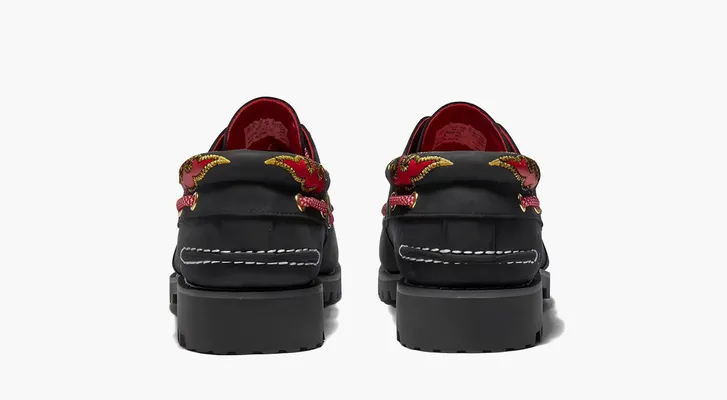 Обувь Timberland 3-Eye Lug Handsewn Boat x Clot «Black» черный