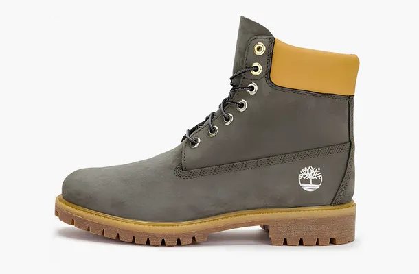 Обувь Timberland 6 Inch Premium Waterproof Boot «Dark Green Nubuck» zelyenye