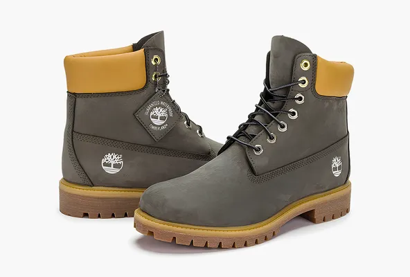 Обувь Timberland 6 Inch Premium Waterproof Boot «Dark Green Nubuck» zelyenye