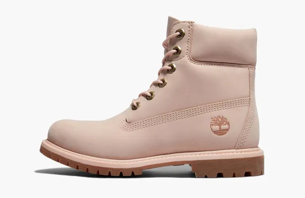 Обувь Timberland Premium 6 Inch Waterproof Boots WMNS «Light Pink Nubuck» rozovye