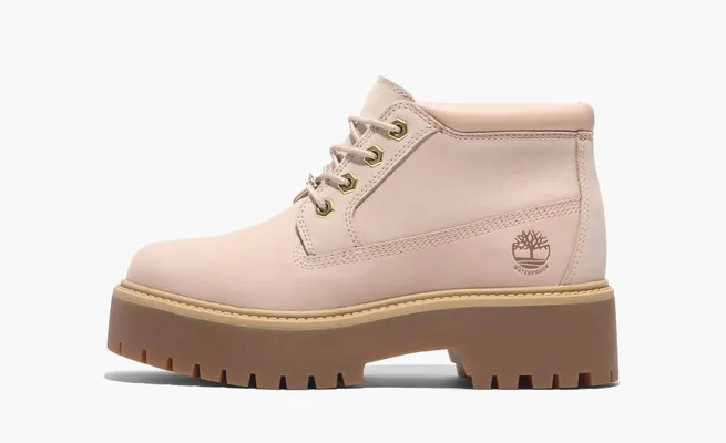 Обувь Timberland Stone Street Mid Lace Up Waterproof Boot WMNS «Light Beige Nubuck» бежевый