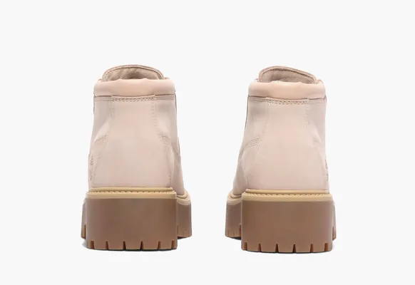 Обувь Timberland Stone Street Mid Lace Up Waterproof Boot WMNS «Light Beige Nubuck» бежевый