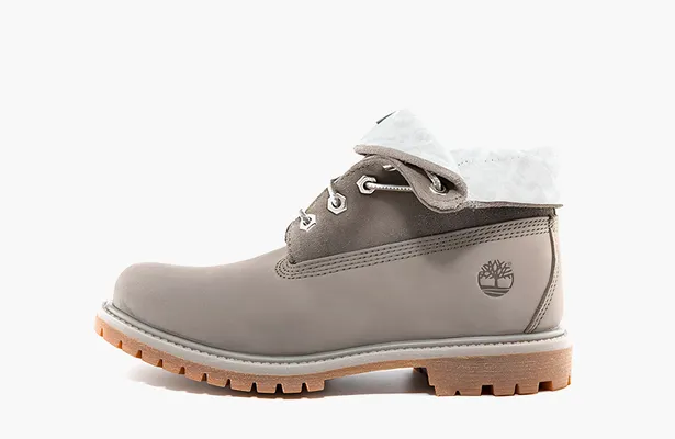 Обувь Timberland Roll Top Boots Basic WMNS «Medium Grey With Light Grey» серый