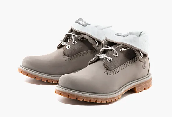 Обувь Timberland Roll Top Boots Basic WMNS «Medium Grey With Light Grey» серый