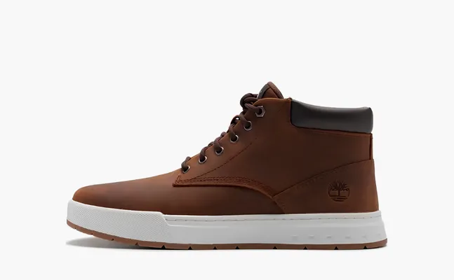 Обувь Timberland MidTop Maple Grove Chukka Boot AntiSlip «Brown» коричневый