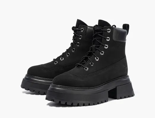 Обувь Timberland Sky 6 Inch Lace Up Boots WMNS «Black Nubuck» chyernye