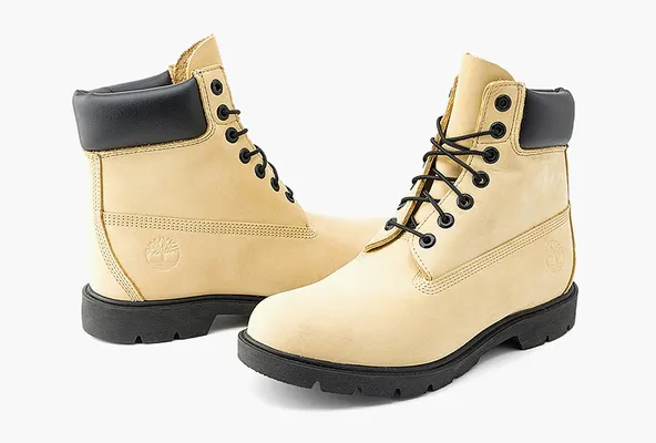 Обувь Timberland Classic 6 Inch Waterproof Boot «Light Yellow Nubuck» zhyeltye
