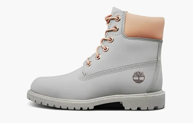 Обувь Timberland 6-Inch Premium Leather Boots WMNS «Light Grey» serye