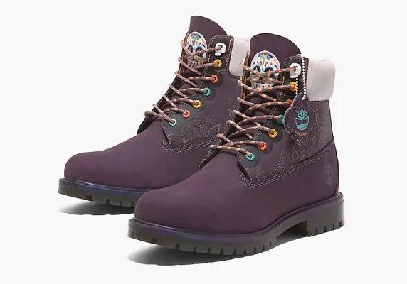 Обувь Timberland Heritage Lace-up 6 Inch Boot «Dark Purple» fioletovye