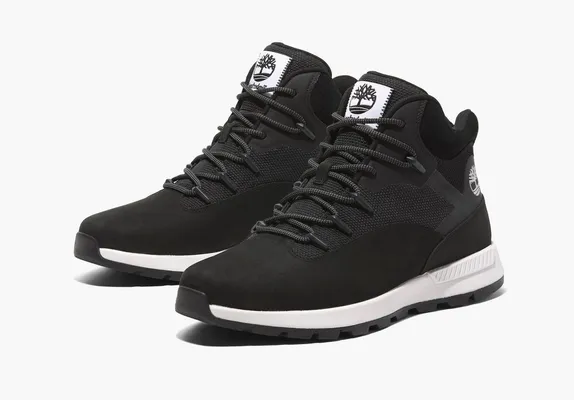 Кроссовки Timberland Sprint Trekker Mid Lace-Up Sneaker «Black Nubuck» черный