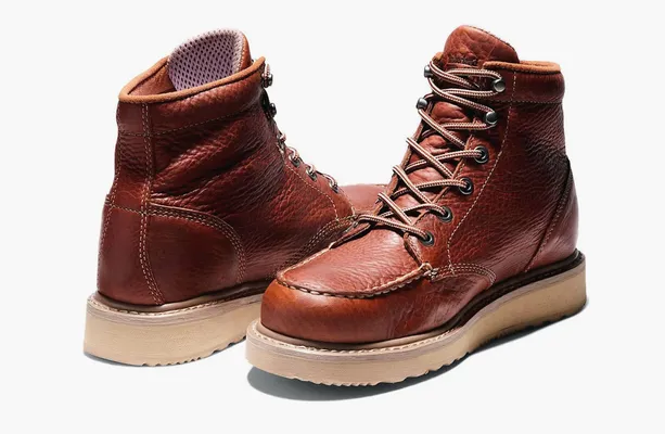 Обувь Timberland Barstow 6-Inch Soft Toe Work Boots «Rust» korichnevye