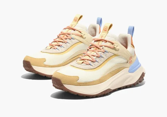 Кроссовки Timberland Motion Access Low Lace-Up Waterproof Sneaker WMNS «Natural Mesh W Med Yellow» кремовый
