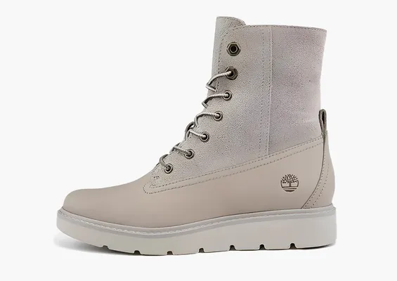 Обувь Timberland Auth Teddy Fleece Wide-Fit WMNS «Winter White Nubuck» серый