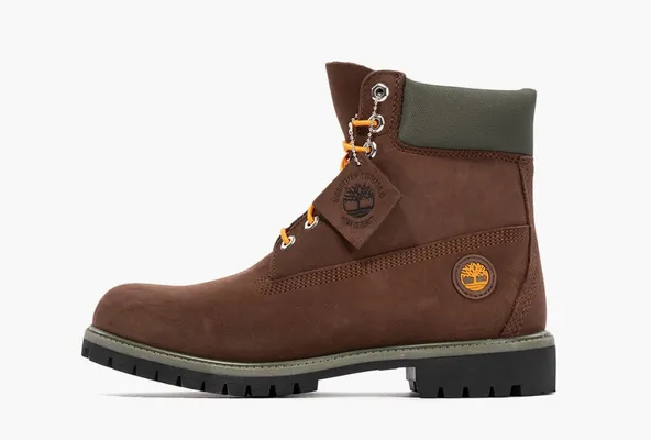 Обувь Timberland Premium 6 Inch Waterproof Boots «Brown Orange» korichnevye