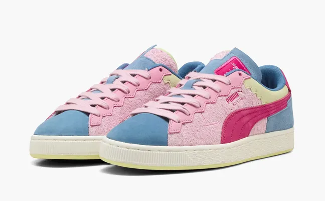 Puma Suede x Squid Game «M.C. Escher Lithograph Print» rozovye