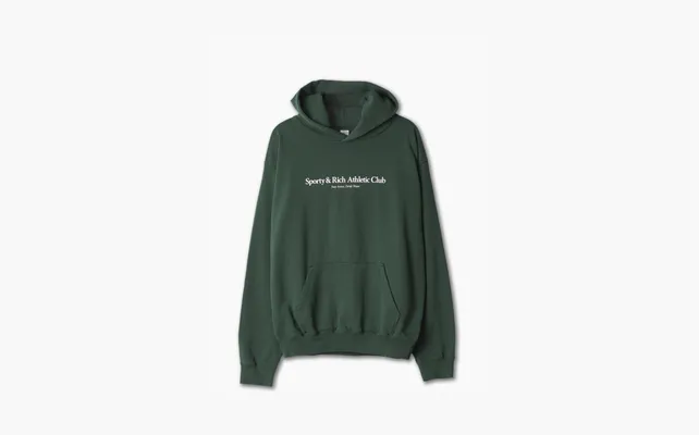 Одежда Sporty & Rich Athletic Club Hoodie Forest «Green» zelyenye