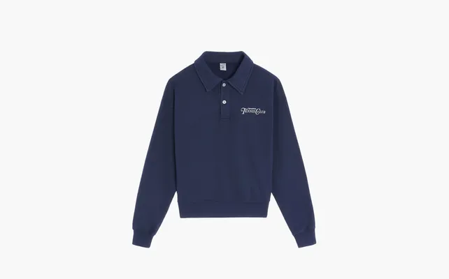 Одежда Sporty & Rich Rizzoli Tennis Unisex Polo «Blue» sinie