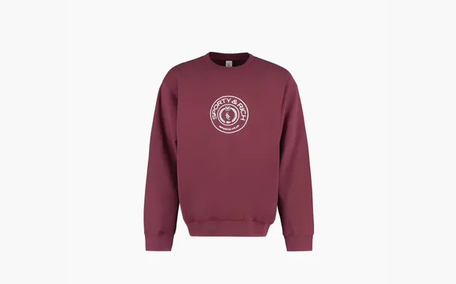 Одежда Sporty & Rich logo-print Cotton Sweatshirt «Rwd» krasnye 