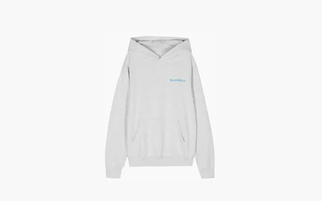 Одежда Sporty & Rich New Health Mélange Hoodie «Grey» serye