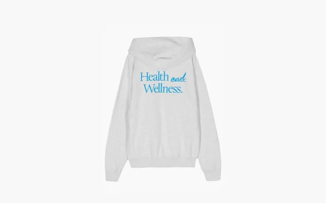 Одежда Sporty & Rich New Health Mélange Hoodie «Grey» serye