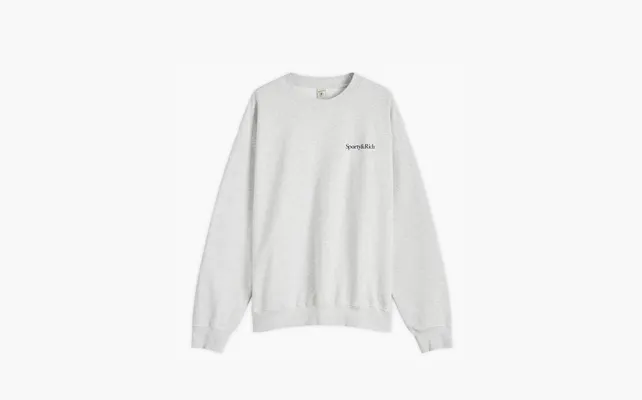 Одежда Sporty & Rich Fitness 94 Sweatshirt Heather «Grey» serye