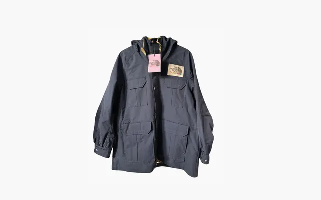  The North Face x Gucci nylon mountain jacket in navy «Black» chyernye