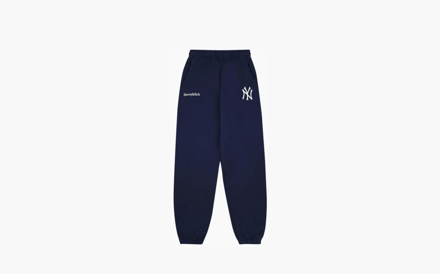 Sporty & Rich Yankees Serif Sweatpant «Navy/White»