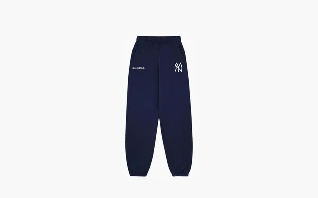 Одежда Sporty & Rich Yankees Serif Sweatpant «Navy/White» sinie
