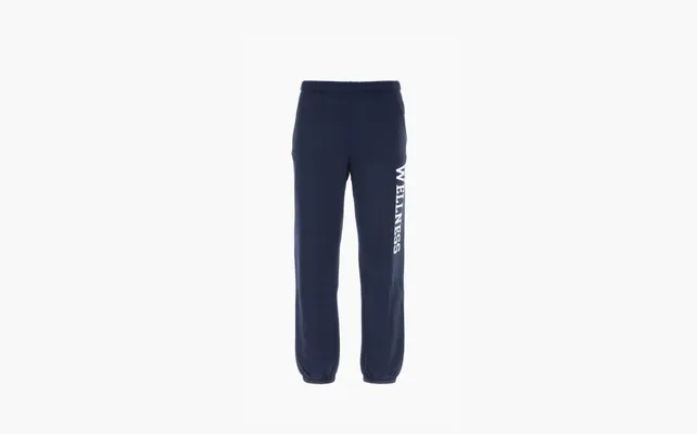 Одежда Sporty & Rich Logo-Print Tapered Trousers «Blue» sinie