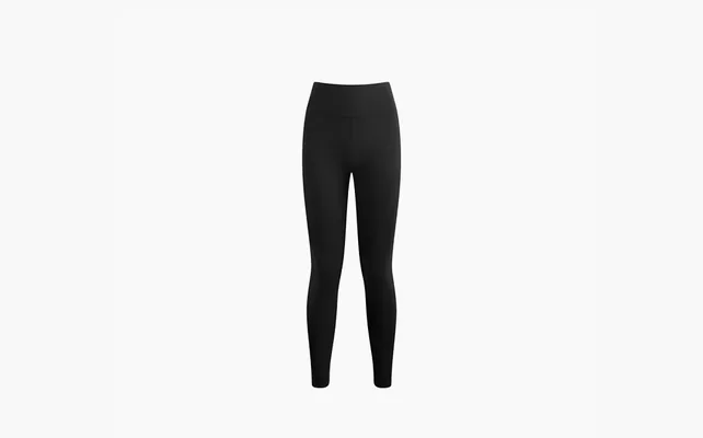  Sporty & Rich Logo Printed High-Waisted Leggings «Black» chyernye