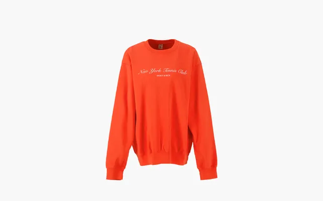 Одежда Sporty & Rich Ny Tennis Club Crewneck «Orange» oranzhevye