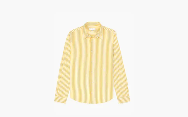 Одежда Sporty & Rich SRC Embroidered Button Down Shirt «White/Yellow» zhyeltye