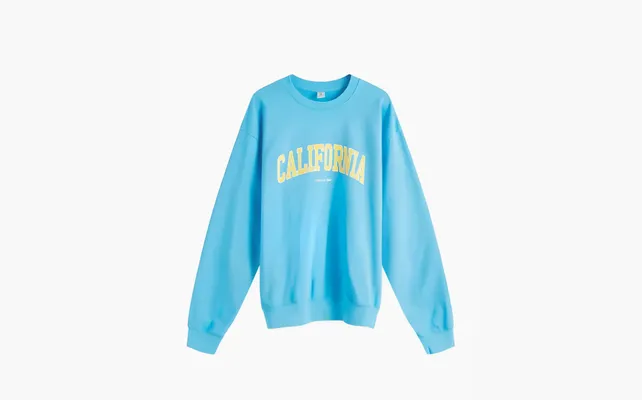 Одежда Sporty & Rich Sweatshirt Mens «Blue» golubye