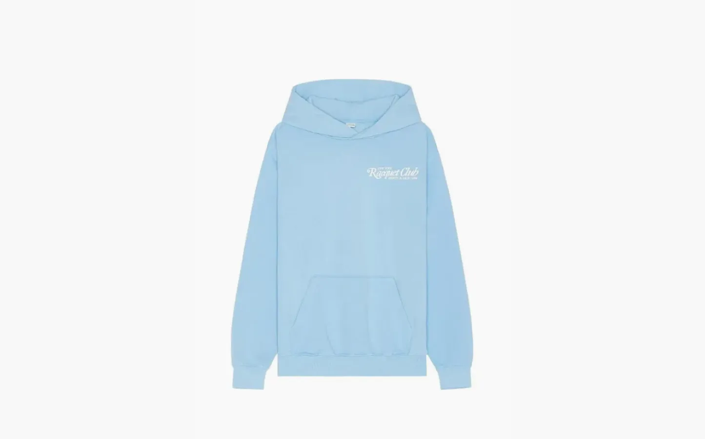Sporty & Rich 94 Racquet Club Unisex Hoodie Blauw «Light Blue»