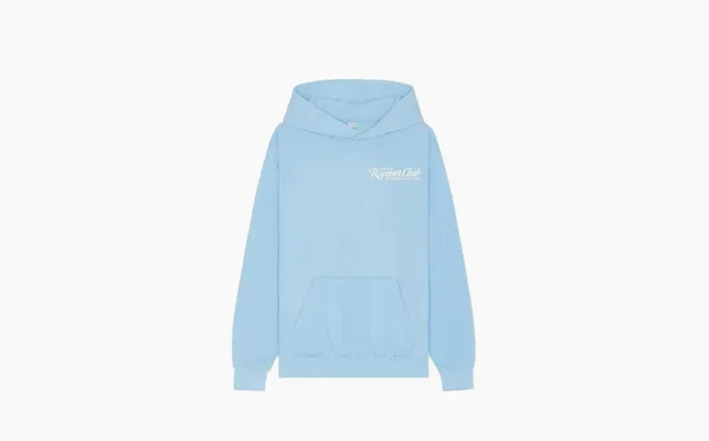 Одежда Sporty & Rich 94 Racquet Club Unisex Hoodie Blauw «Light Blue» golubye