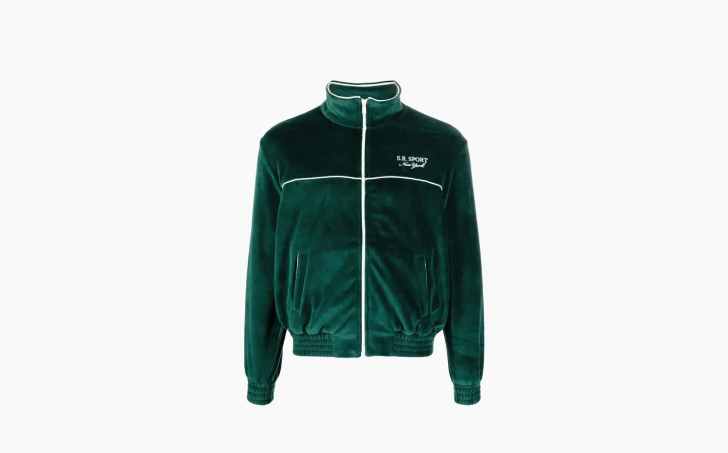 Sporty & Rich SR Sport Velour Track Jacket «Green»