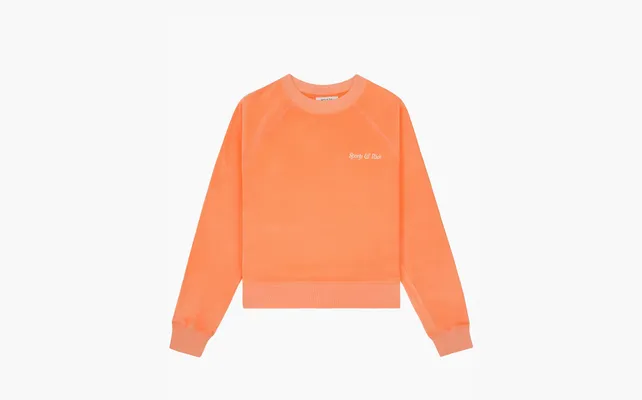 Одежда Sporty & Rich Katoenen Sweater Met Logo «Orange» oranzhevye