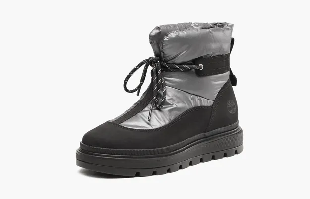 Обувь Timberland Greenstride Ray City Waterproof Puffer Boot WMNS «Grey» черный