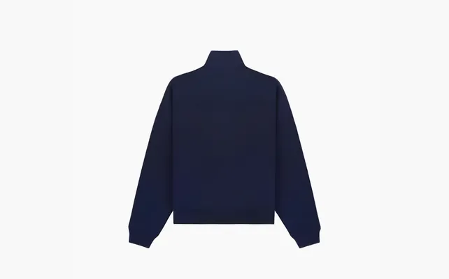 Одежда SPORTY & RICH Jfk Quarter-zip Sweatshirt «Marine Blue» sinie